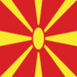 Macedonië-Vlag vierkant