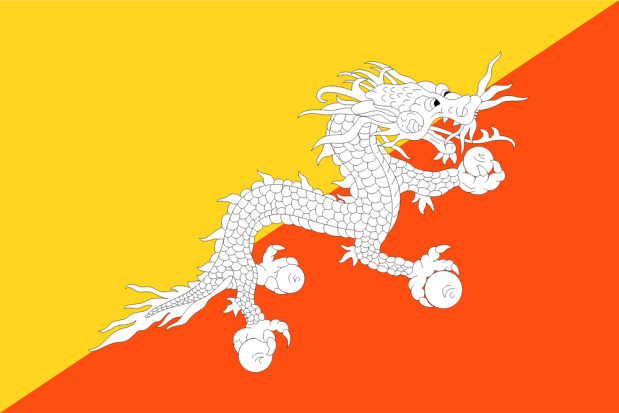 Vlag Bhutan, Vlag Bhutan