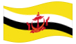 Geanimeerde vlag Brunei Darussalam