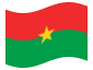 Geanimeerde vlag Burkina Faso