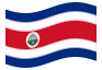 Geanimeerde vlag Costa Rica