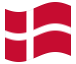Geanimeerde vlag Denemarken