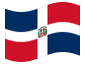 Geanimeerde vlag Dominicaanse Republiek