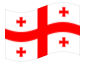 Geanimeerde vlag Georgië