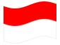 Geanimeerde vlag Indonesië
