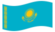 Geanimeerde vlag Kazachstan
