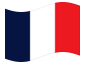 Geanimeerde vlag Frankrijk