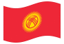Geanimeerde vlag Kirgizië