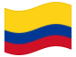 Geanimeerde vlag Colombia