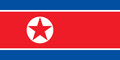 Flag graphics Noord-Korea