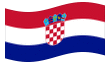 Geanimeerde vlag Kroatië
