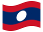 Geanimeerde vlag Laos