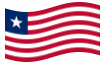Geanimeerde vlag Liberia