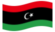 Geanimeerde vlag Libië