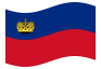 Geanimeerde vlag Liechtenstein