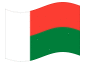 Geanimeerde vlag Madagaskar