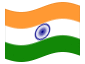 Geanimeerde vlag India