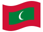 Geanimeerde vlag Malediven