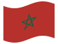 Geanimeerde vlag Marokko