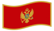 Geanimeerde vlag Montenegro