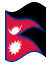 Geanimeerde vlag Nepal