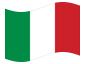 Geanimeerde vlag Italië