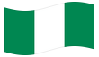 Geanimeerde vlag Nigeria