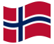 Geanimeerde vlag Noorwegen