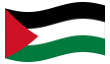 Geanimeerde vlag Palestijnse autonome gebieden