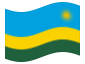 Geanimeerde vlag Rwanda