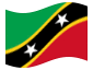 Geanimeerde vlag Saint Kitts en Nevis
