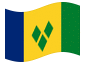 Geanimeerde vlag Saint Vincent en de Grenadines