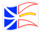 Geanimeerde vlag Newfoundland en Labrador