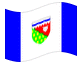 Geanimeerde vlag Noordwestelijk Territorium