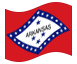 Geanimeerde vlag Arkansas