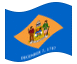 Geanimeerde vlag Delaware