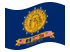 Georgië-Vlag zwaaien