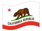 Geanimeerde vlag Californië