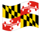 Geanimeerde vlag Maryland