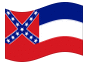 Geanimeerde vlag Mississippi