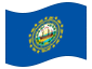 Geanimeerde vlag New Hampshire