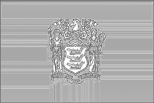 Omtrek van de vlag van New Jersey om in te kleuren