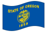 Geanimeerde vlag Oregon