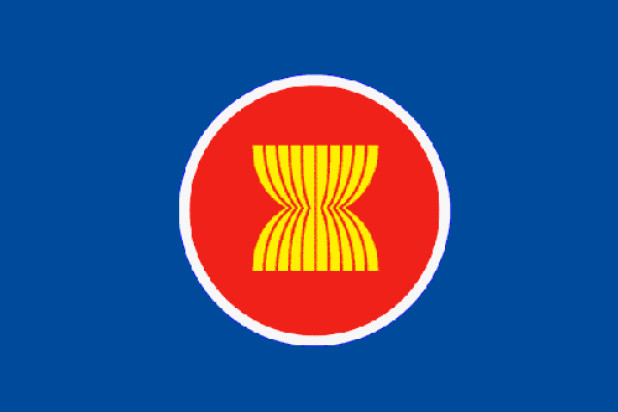 Vlag ASEAN (Associatie van Zuidoost-Aziatische Staten)