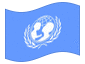 Geanimeerde vlag UNICEF