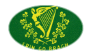 Erin go Bragh-Vlag als ovaal vignet