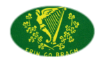 Erin go Bragh-Vlag als ovaal vignet