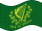 Zwaaien Erin go Bragh vlag statisch