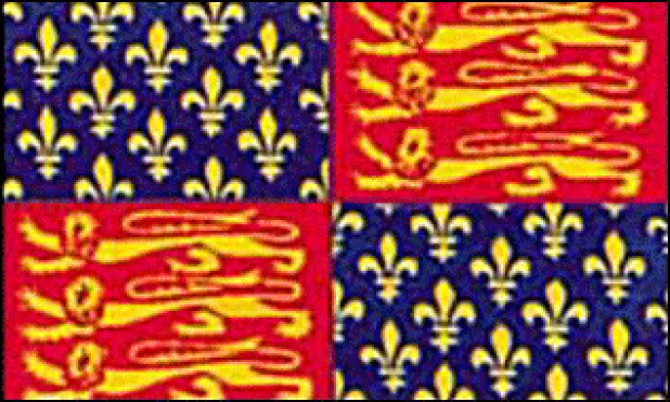 Vlag Koning Edward III (1312 - 1377)