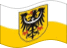 Zwaaien Neder-Silezië (Pruisische provincie) vlag statisch